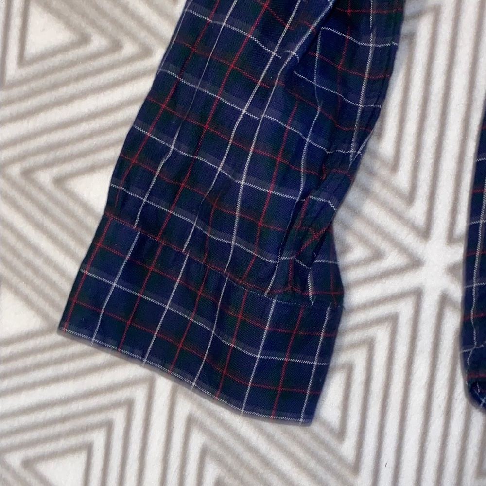 Polo Ralph Lauren Navy Checkered Button-Down Shirt‎ - Picture 6 of 8